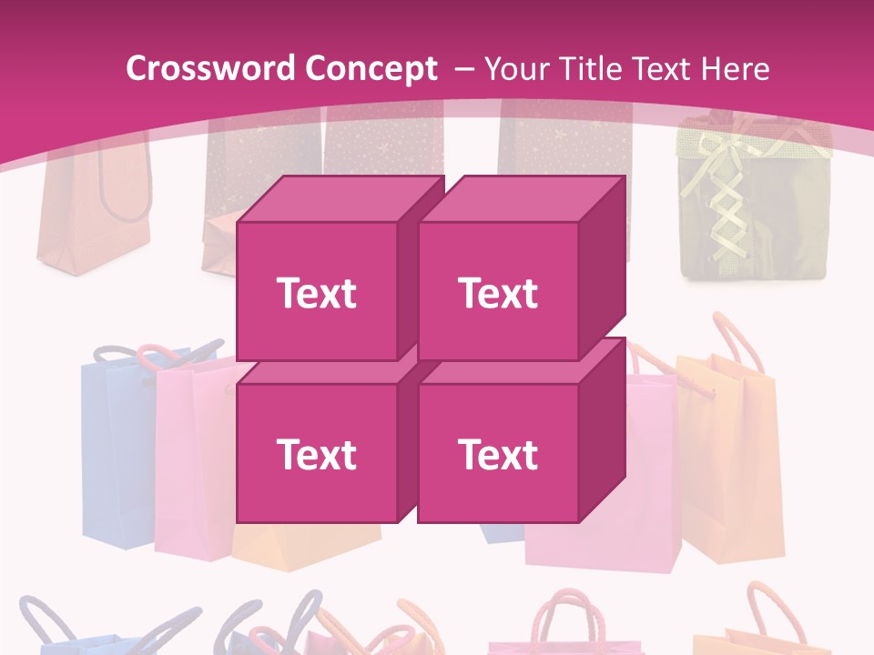 Sale White Bag PowerPoint Template