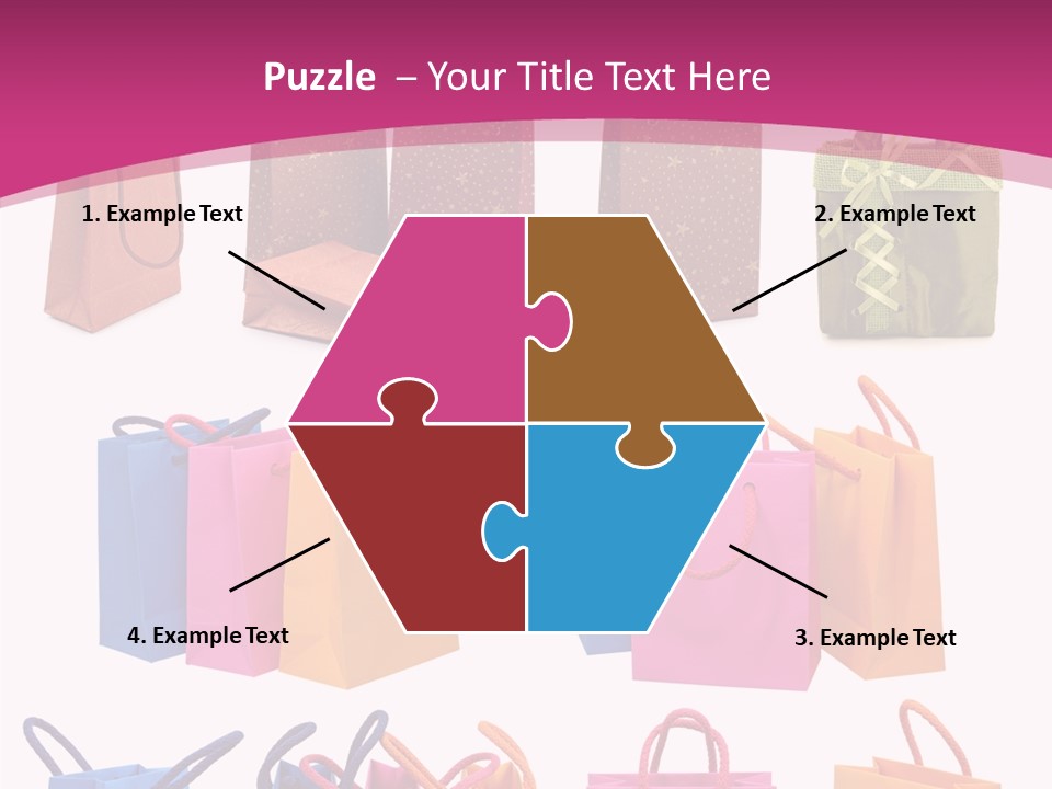 Sale White Bag PowerPoint Template