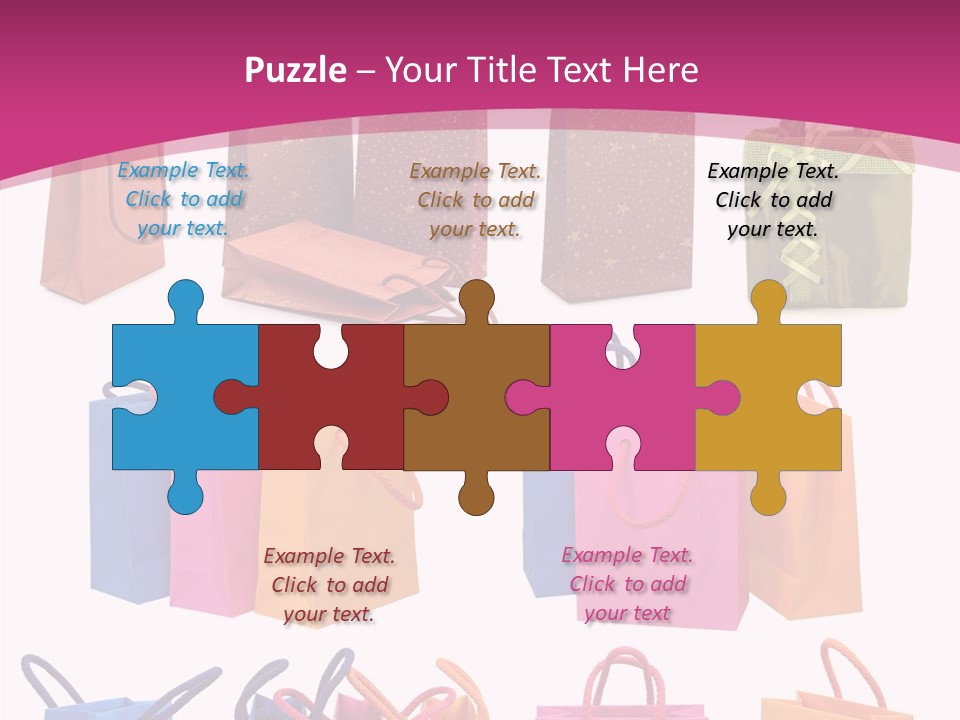 Sale White Bag PowerPoint Template