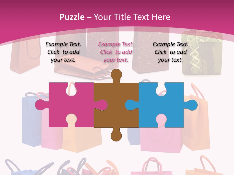 Sale White Bag PowerPoint Template