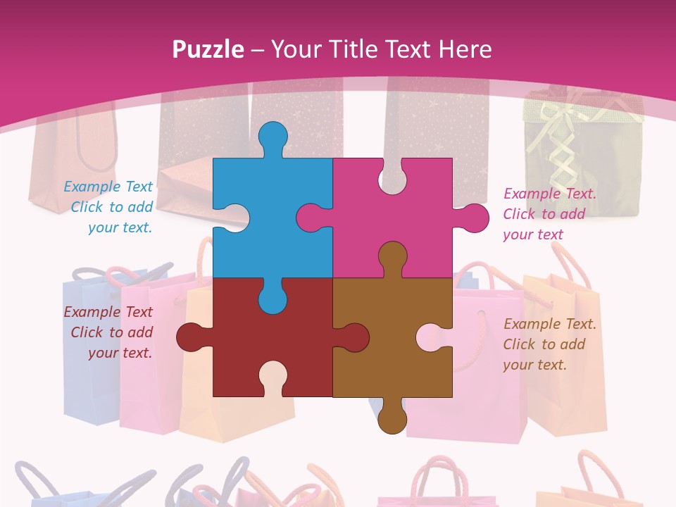 Sale White Bag PowerPoint Template