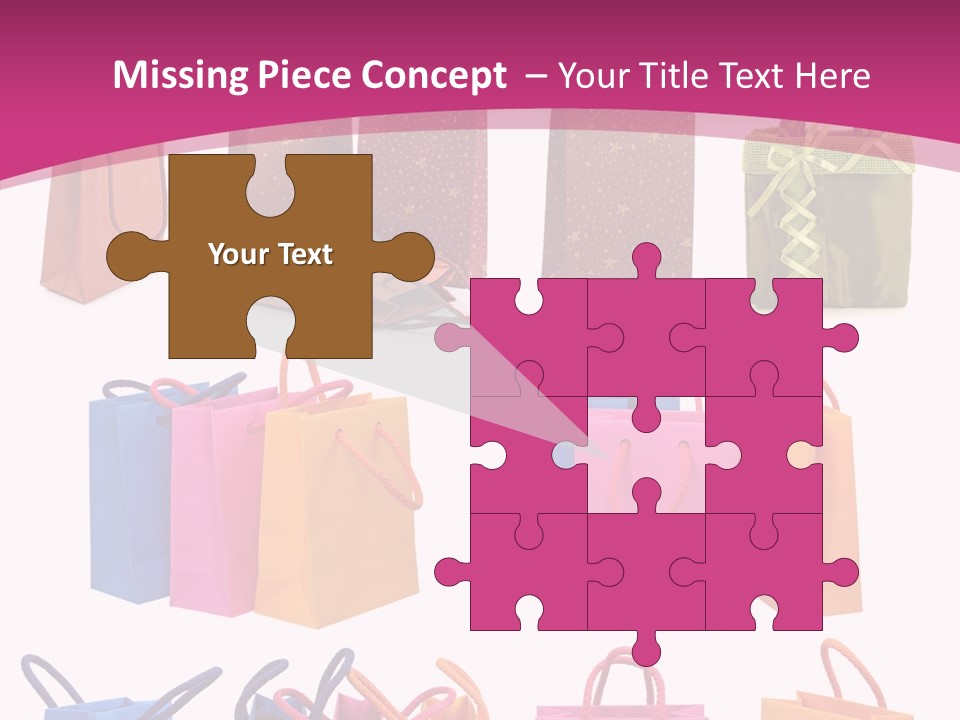 Sale White Bag PowerPoint Template