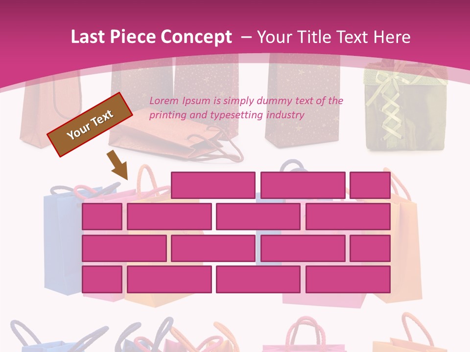 Sale White Bag PowerPoint Template