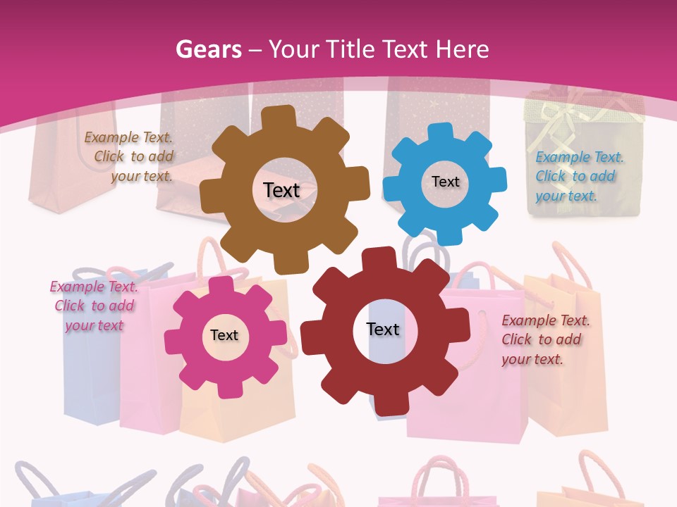 Sale White Bag PowerPoint Template