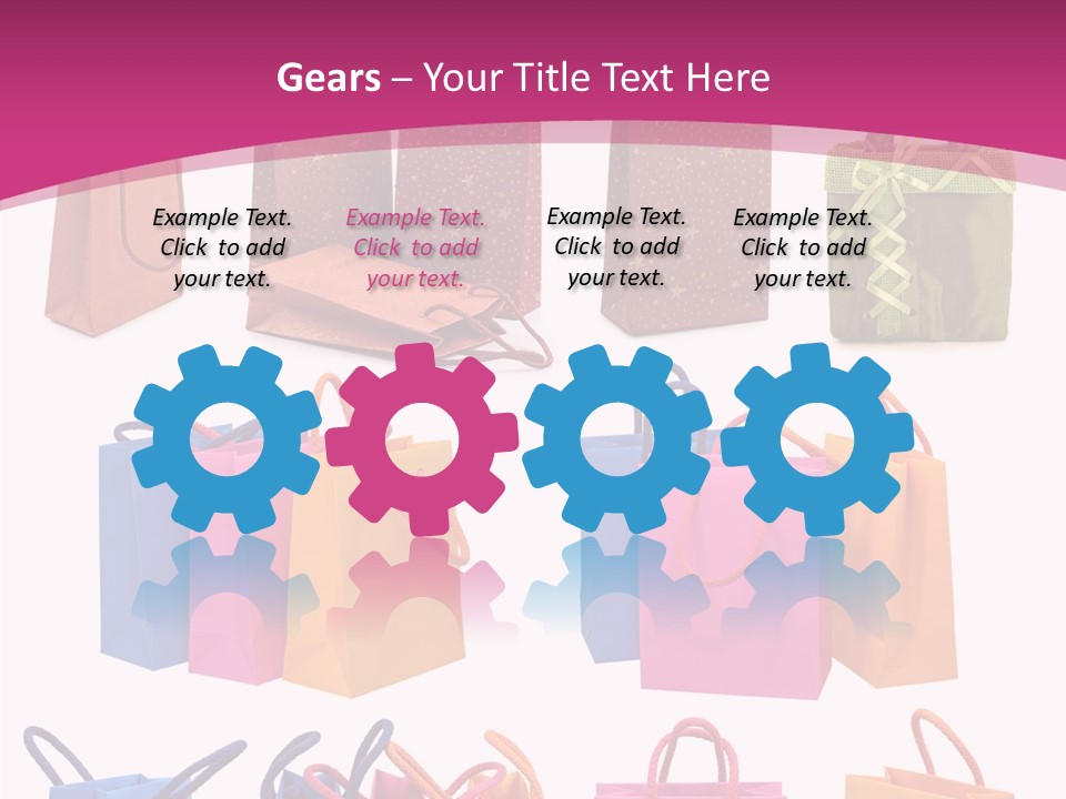 Sale White Bag PowerPoint Template