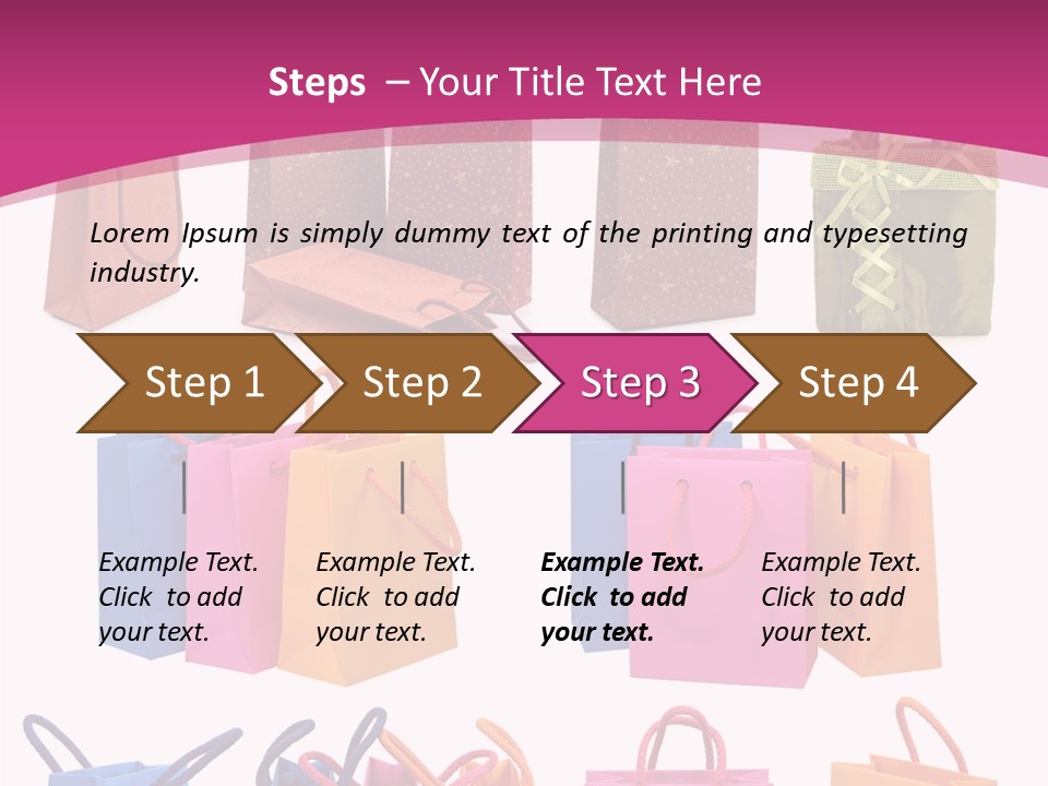 Sale White Bag PowerPoint Template