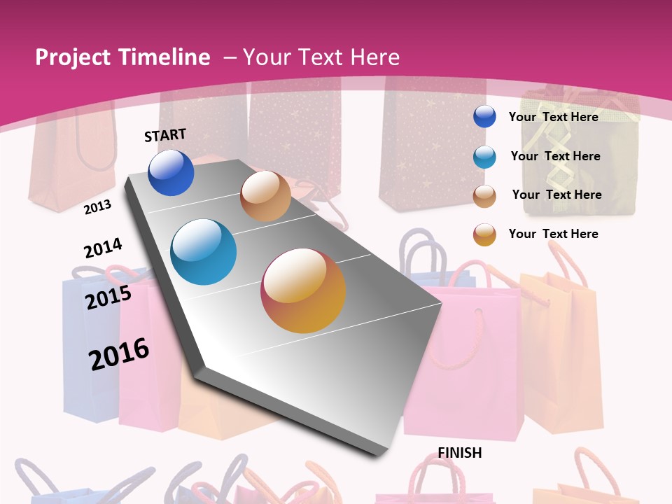 Sale White Bag PowerPoint Template