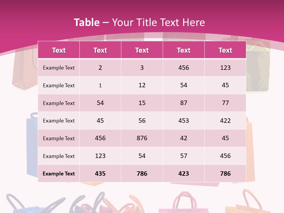 Sale White Bag PowerPoint Template