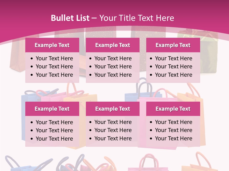 Sale White Bag PowerPoint Template