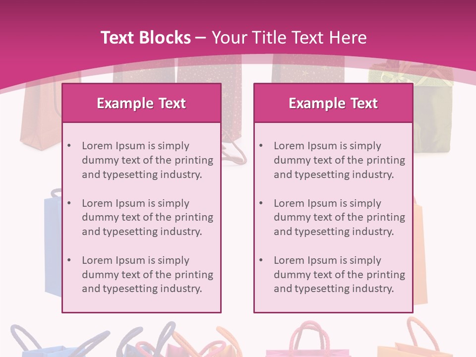 Sale White Bag PowerPoint Template