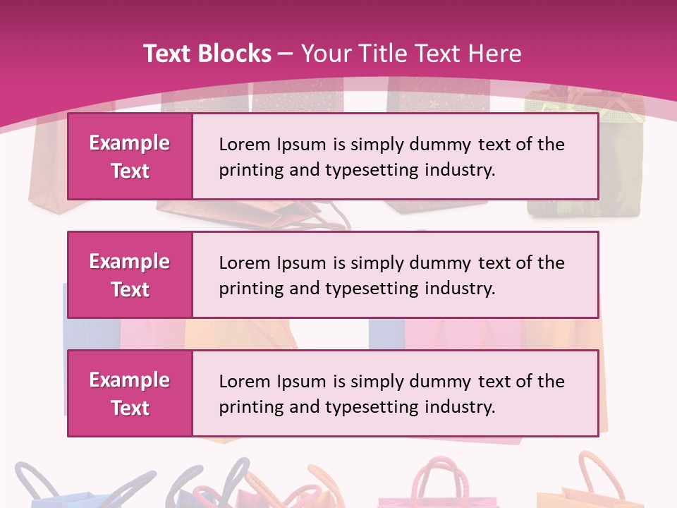 Sale White Bag PowerPoint Template