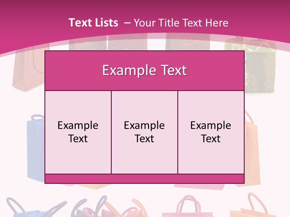 Sale White Bag PowerPoint Template