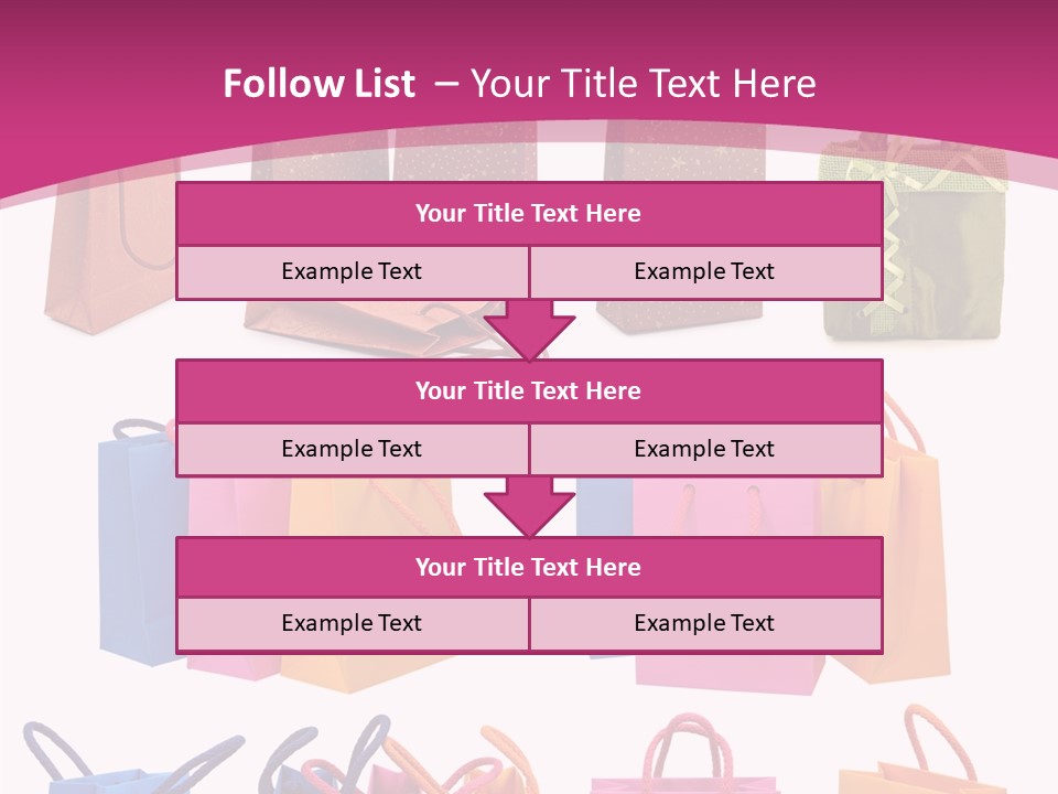 Sale White Bag PowerPoint Template