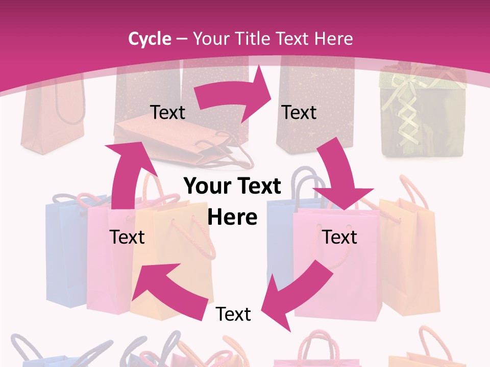 Sale White Bag PowerPoint Template