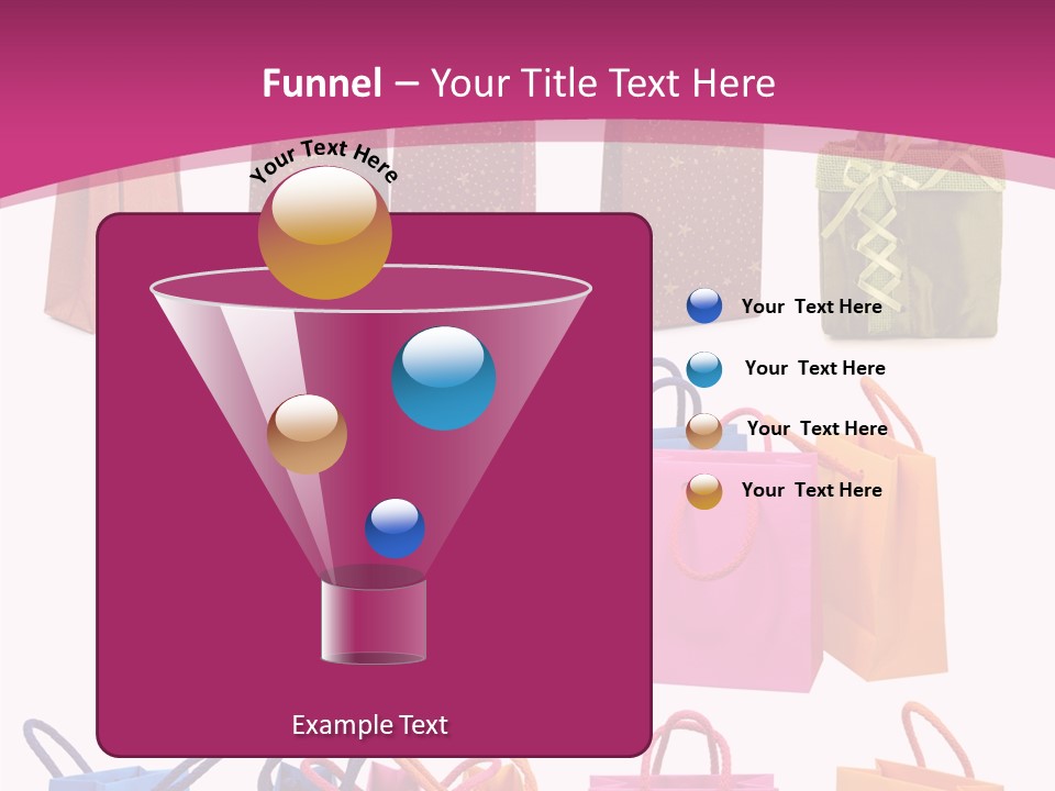 Sale White Bag PowerPoint Template