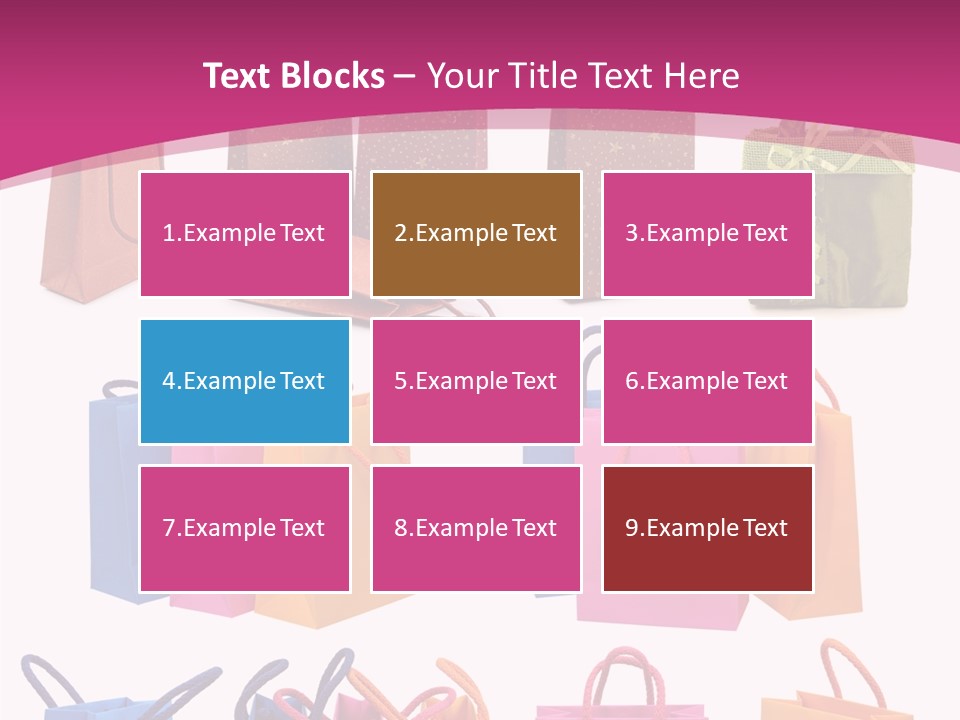 Sale White Bag PowerPoint Template