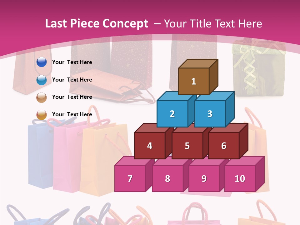 Sale White Bag PowerPoint Template