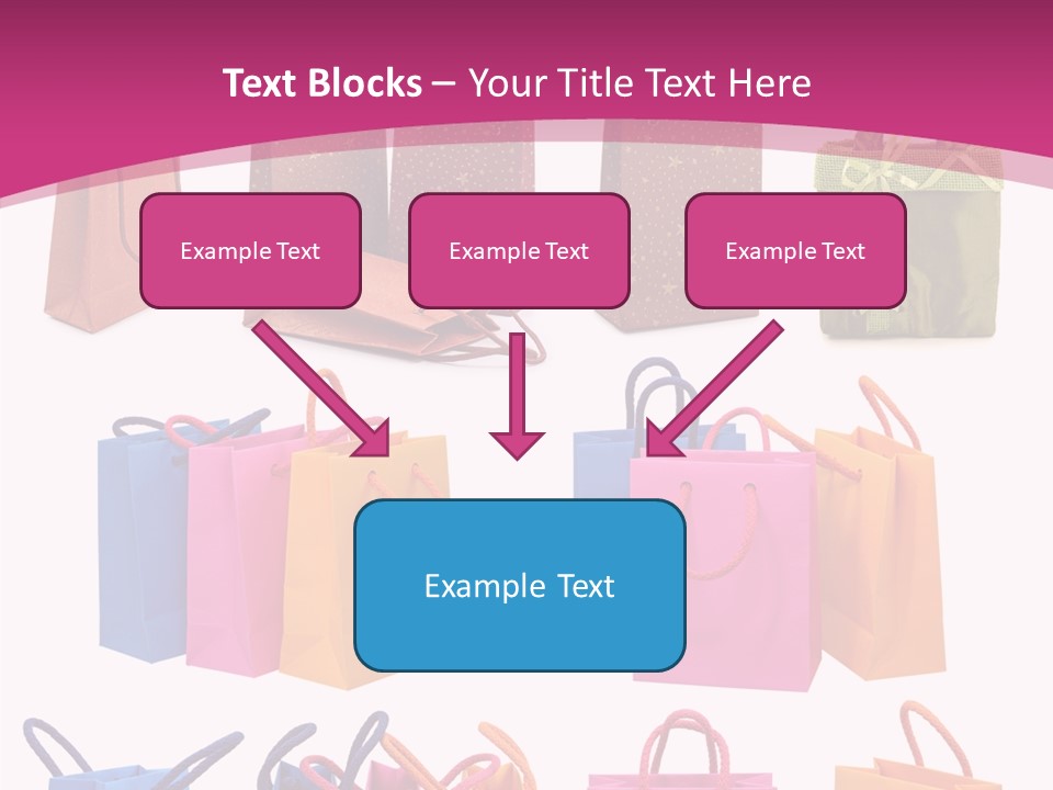 Sale White Bag PowerPoint Template