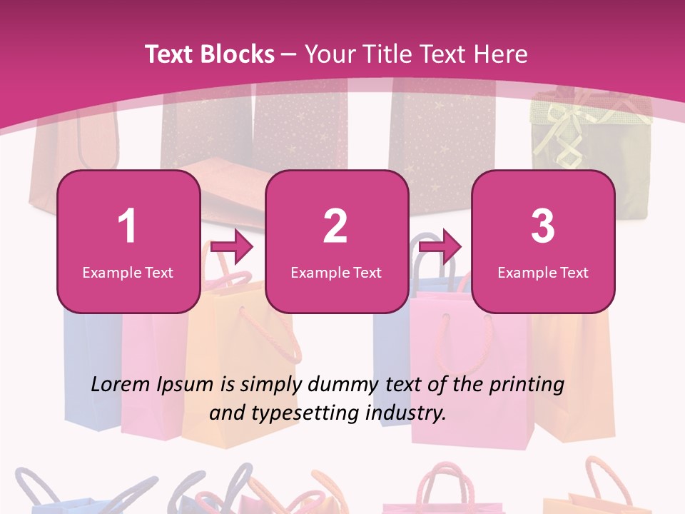 Sale White Bag PowerPoint Template