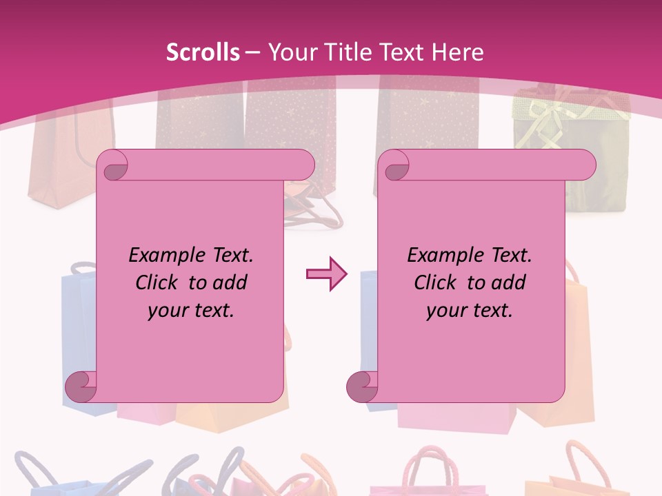 Sale White Bag PowerPoint Template