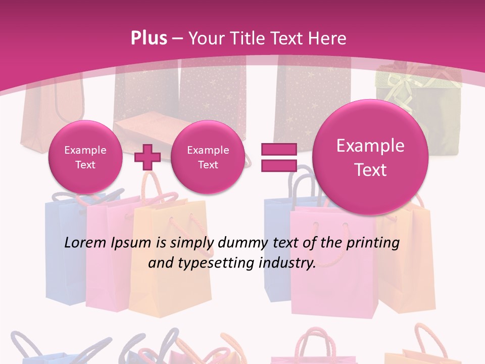 Sale White Bag PowerPoint Template