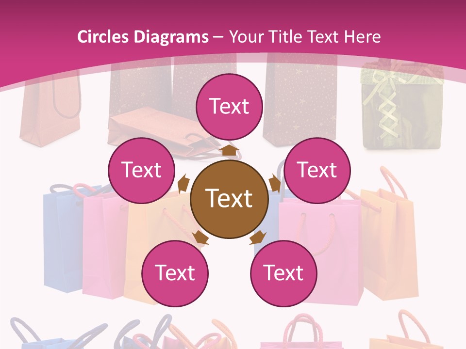 Sale White Bag PowerPoint Template