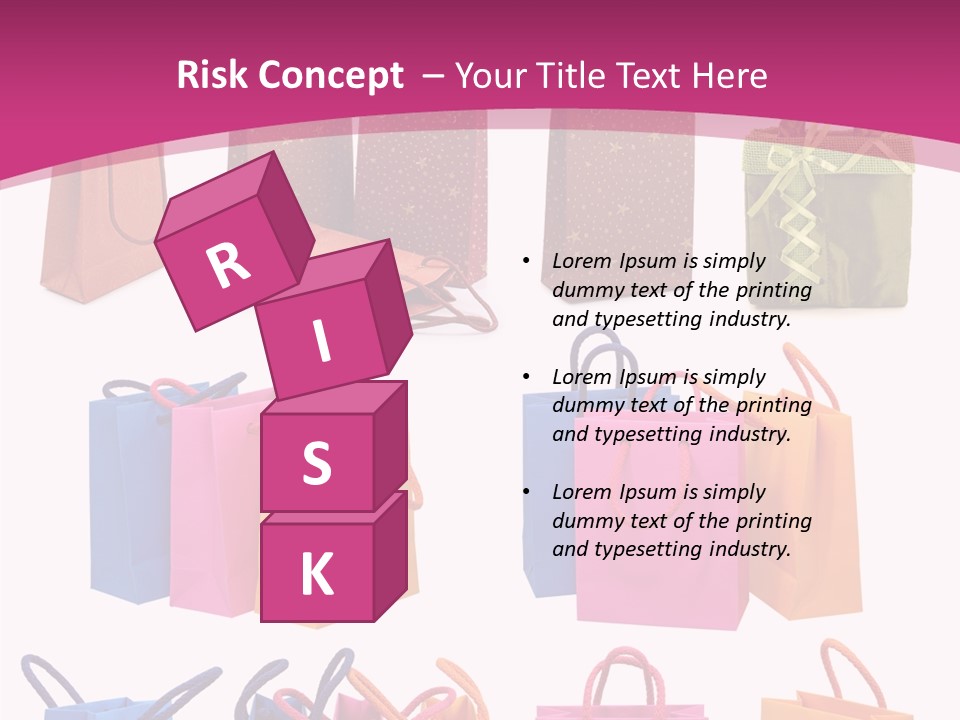 Sale White Bag PowerPoint Template