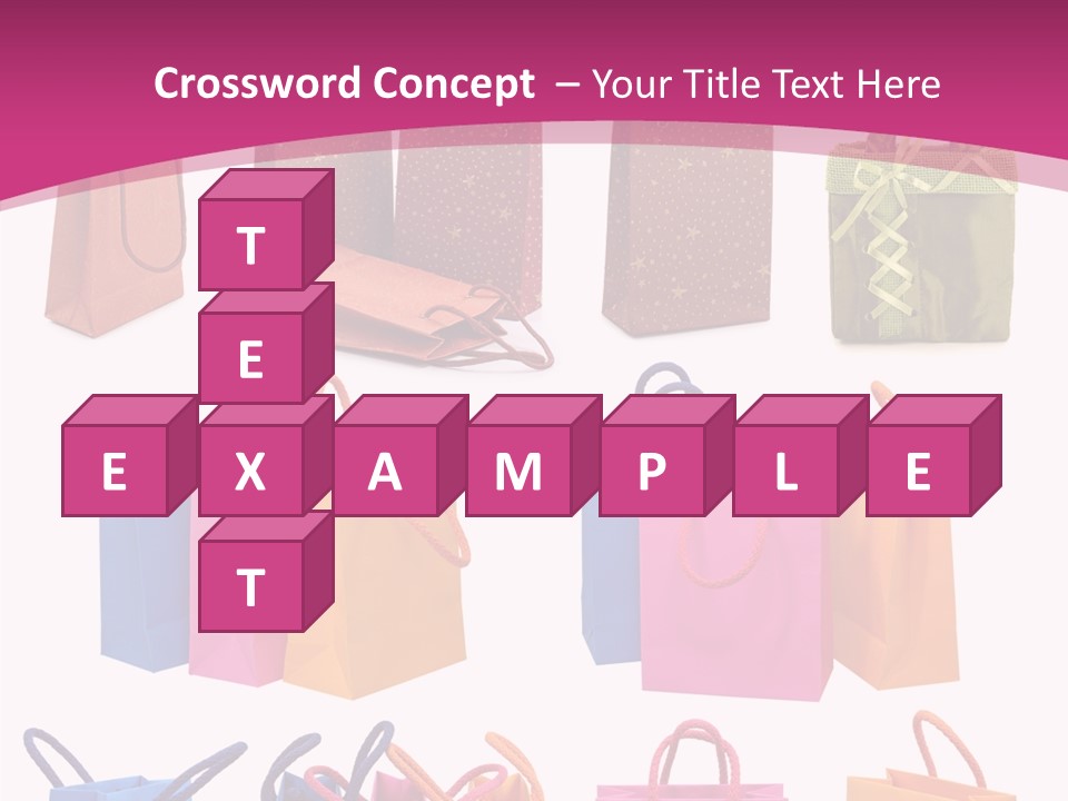 Sale White Bag PowerPoint Template