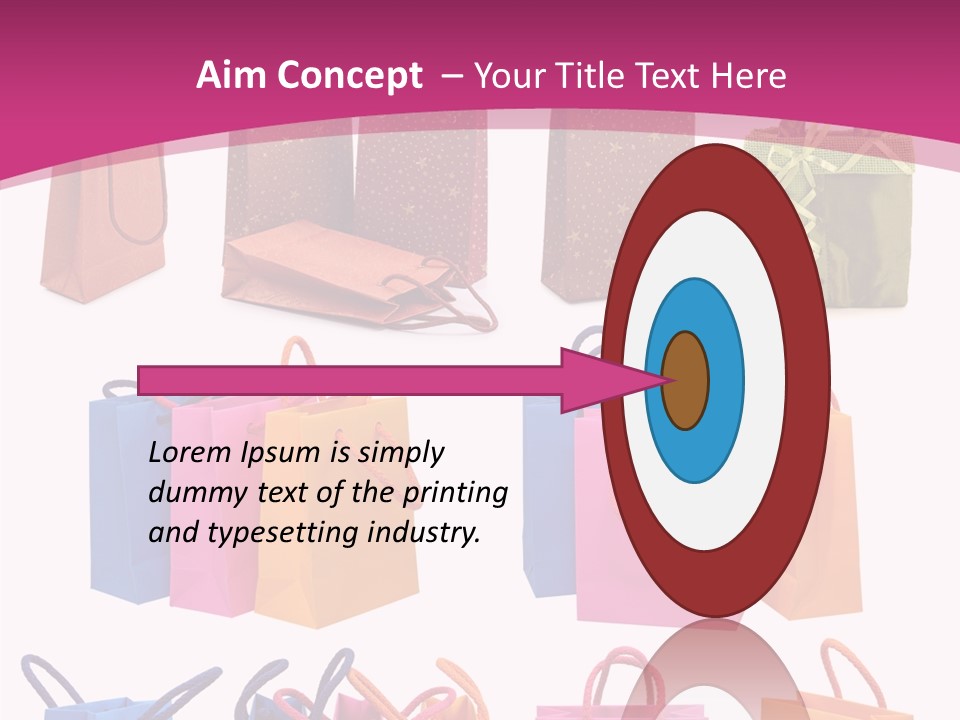 Sale White Bag PowerPoint Template