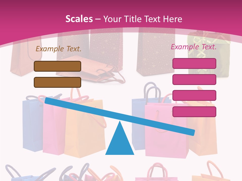 Sale White Bag PowerPoint Template