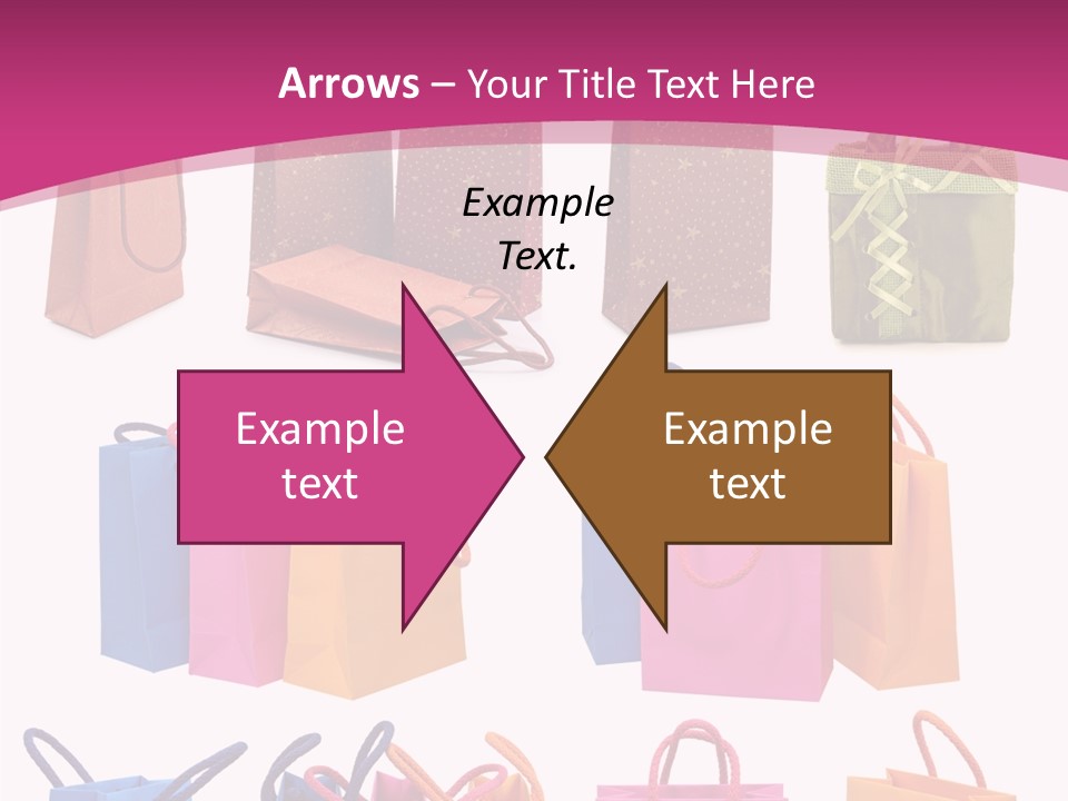 Sale White Bag PowerPoint Template