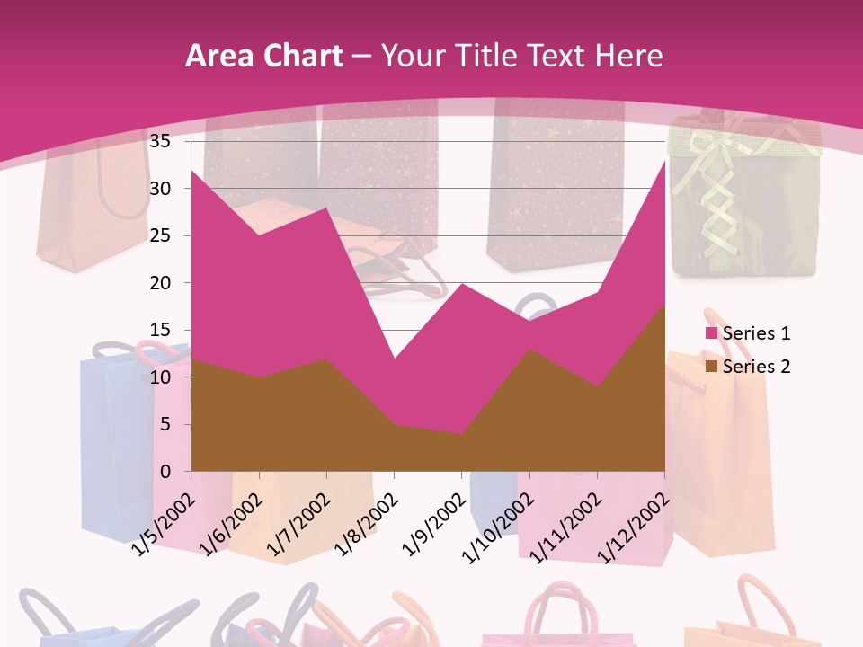 Sale White Bag PowerPoint Template