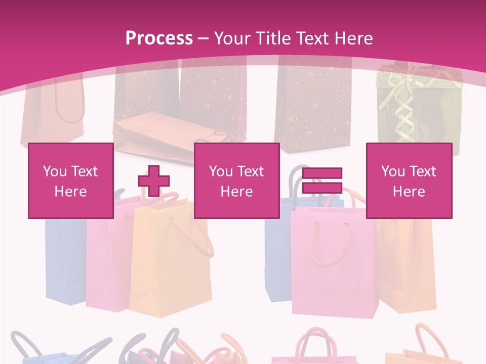 Sale White Bag PowerPoint Template