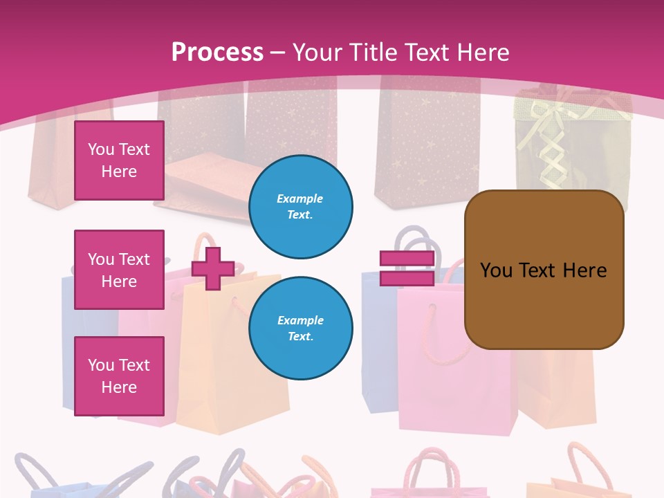 Sale White Bag PowerPoint Template