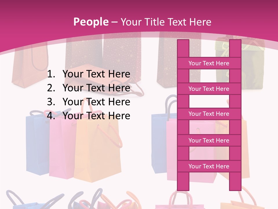 Sale White Bag PowerPoint Template