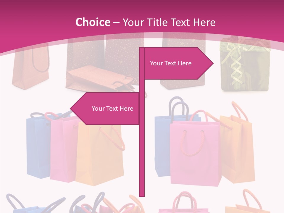 Sale White Bag PowerPoint Template