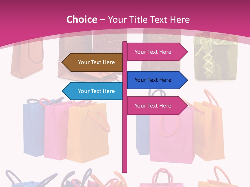 Sale White Bag PowerPoint Template