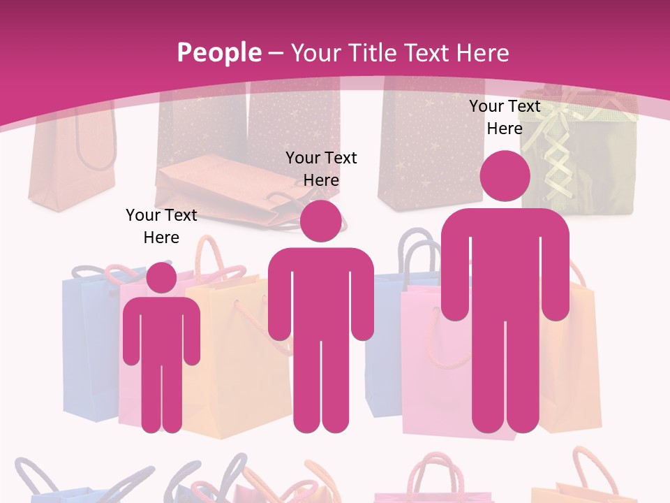 Sale White Bag PowerPoint Template