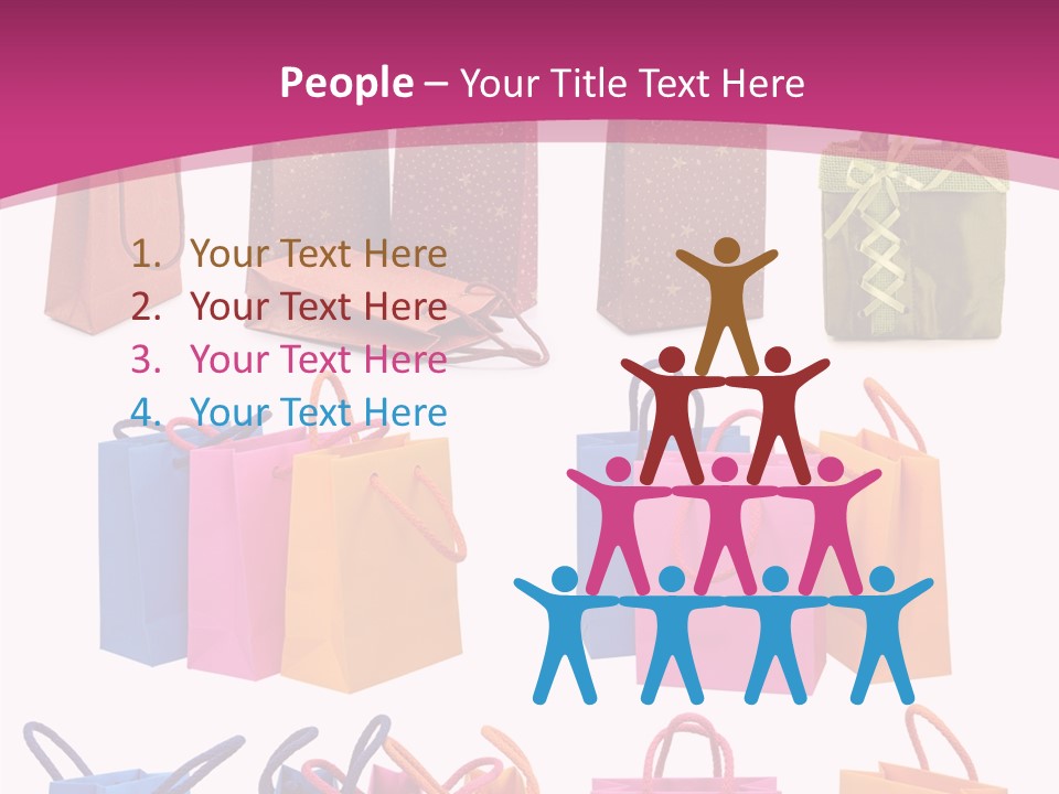 Sale White Bag PowerPoint Template