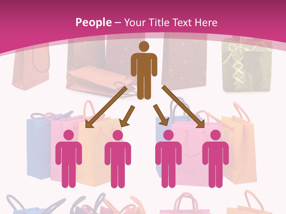 Sale White Bag PowerPoint Template