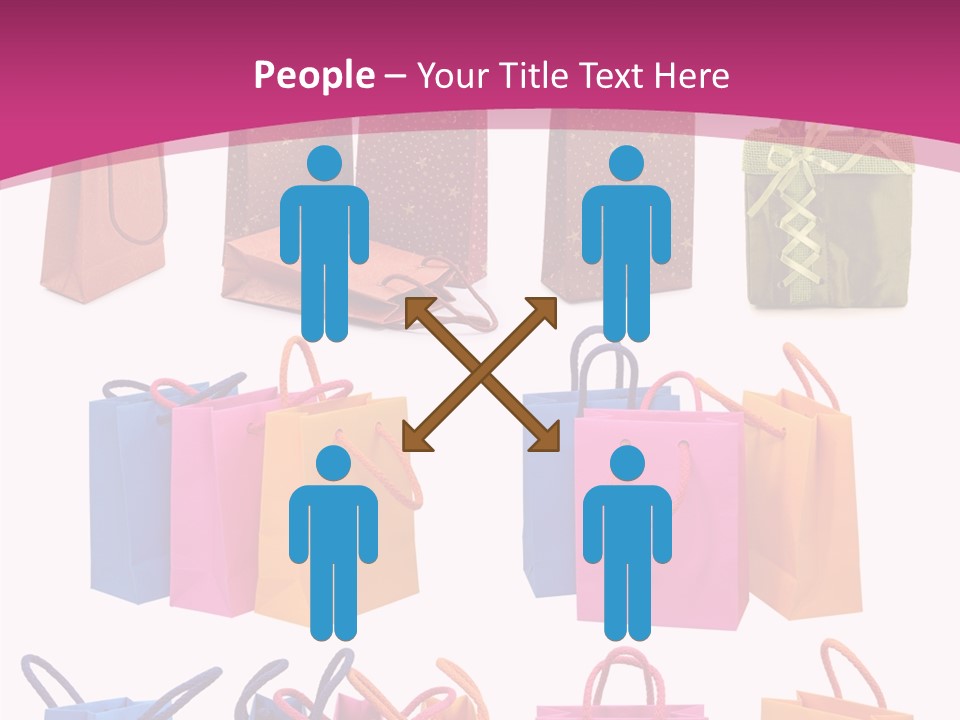 Sale White Bag PowerPoint Template