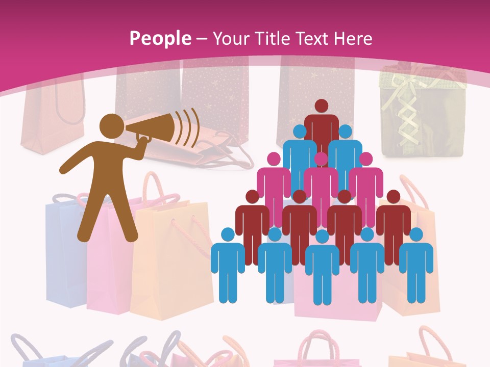 Sale White Bag PowerPoint Template