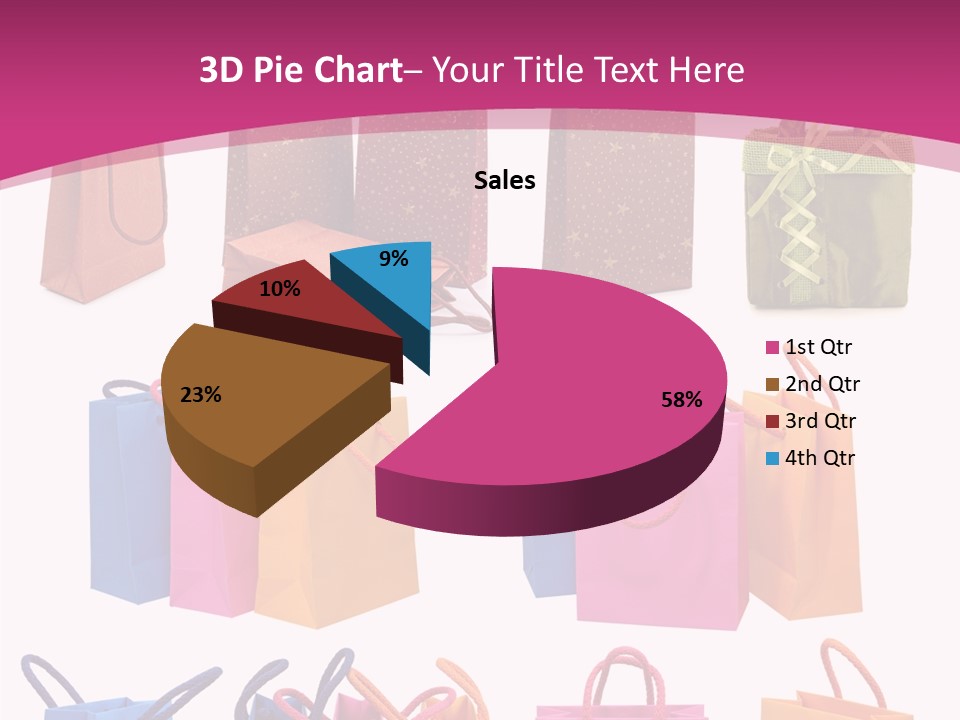 Sale White Bag PowerPoint Template