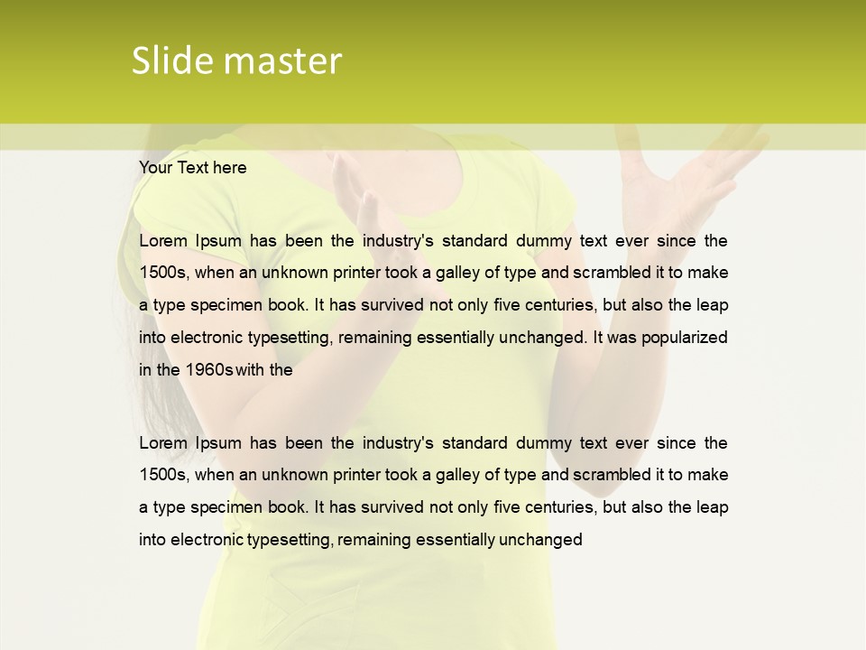 Hair Beauty Person PowerPoint Template