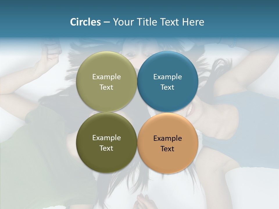 Togetherness Cute Group PowerPoint Template