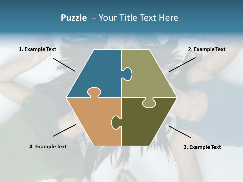 Togetherness Cute Group PowerPoint Template