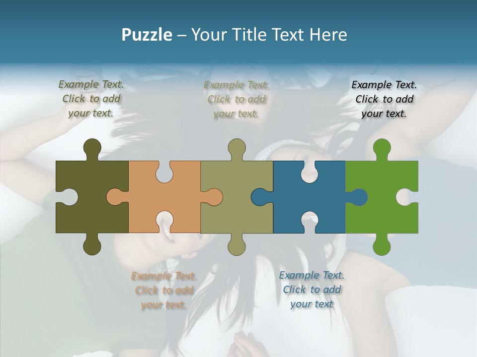 Togetherness Cute Group PowerPoint Template