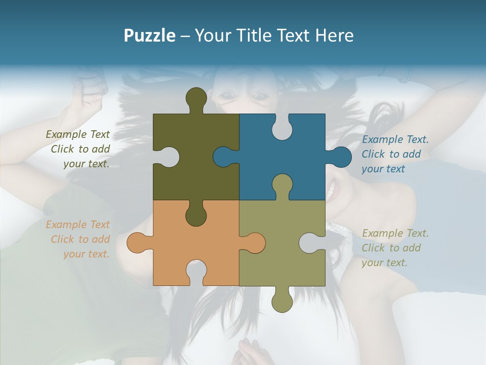 Togetherness Cute Group PowerPoint Template