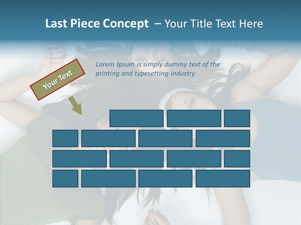 Togetherness Cute Group PowerPoint Template