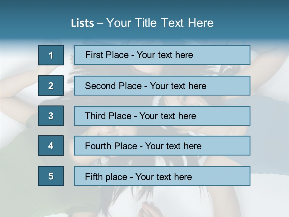 Togetherness Cute Group PowerPoint Template